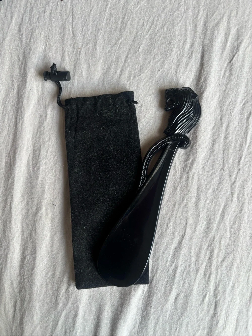 Black Lion-Handle Shoe Horn